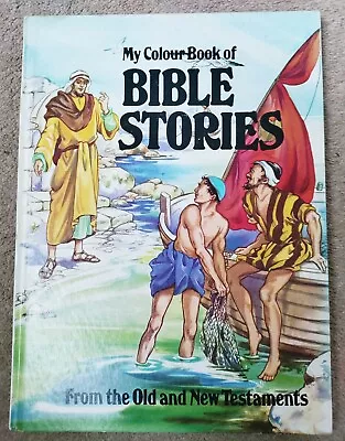 My Colour Book Of Bible Stories Warwick Press 1977 Hardback Book   • £2.40