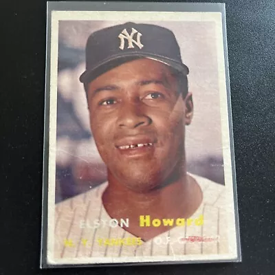 1957 Topps - #82 Elston Howard • $15