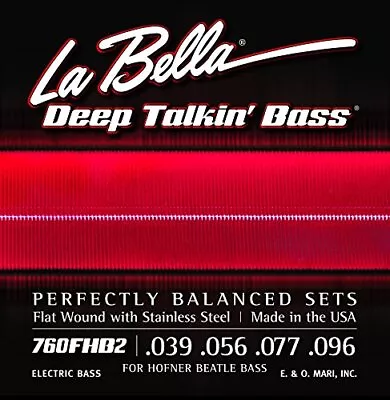 La Bella 760Fhb2 Beatle Bass Flatwound Bass Strings Light • $71.03