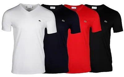 $51 • Buy Lacoste Men's V-Neck Pima Cotton Jersey Short Sleeve T-Shirt TH6710-51