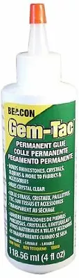 £16.99 • Buy Crystal Cut Glass Beacon’s GemTac Glue For Swarovski Diamante Rhinestones 118ml