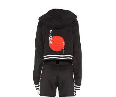 $150 • Buy Fenty X Puma ‘rising Sun’ Black Hoodie Rihanna Small