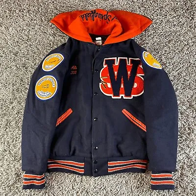 Game Sportswear Letterman Jacket Mens Small S Varsity Made In USA Wool Patch • $40.80