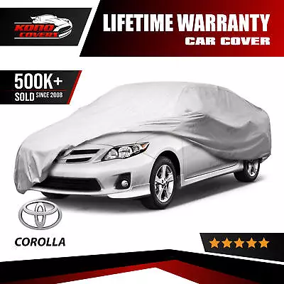 Fits Toyota Corolla 4 Layer Car Cover Fitted Water Proof Outdoor Rain Snow Sun • $50.95