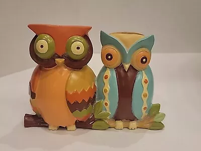 Vintage Lori Siebert MULTICOLOR MINI OWL  Planter Mid Century Modern  • $9.99