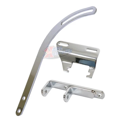 $31.95 • Buy Universal Chrome Alternator Bracket Kit SBC Short Water Pump SWP 283 305 327 350