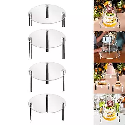 Acrylic Cake Stand Multipurpose Cupcake Action Figures Jewelry Jewelry Display • £6.68