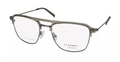New Marius Morel 1880 60084m Eyeglass Frame Full-rim 54-19-145 Gray Mens Gg05 • $44.95