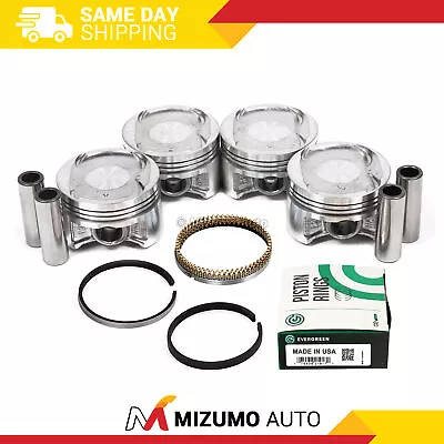 Pistons W/ Rings Fit 96-00 Honda Civic Del Sol 1.6 D16Y D16Y5 D16Y7 Y8 • $84.95