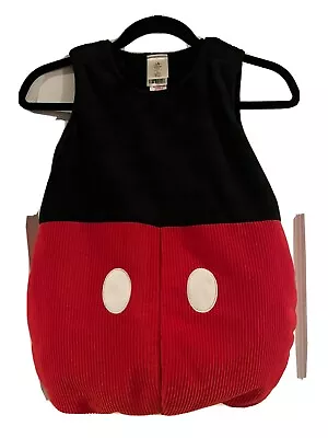 Disney Store Costume Mickey Mouse Disney Baby Toddler Child Size 5/6 Plush Body • $12.98