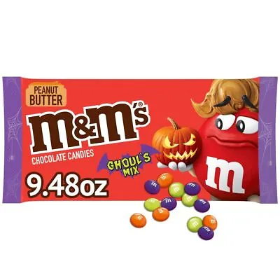 M&M'S Peanut Butter Ghoul's Mix Chocolate Halloween Candy 9.48oz • $12.98