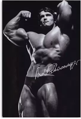 Arnold Schwarzenegger Bodybuilding Poster Motivational Poster Canvas Prints Wall • $49.99