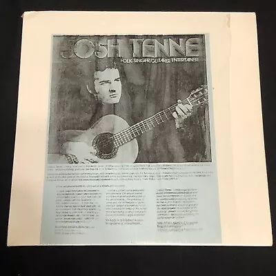 JOSH TENNE Folk Singer MEGA RARE Private Press NYC FOLK SCENE SIGNED • $80