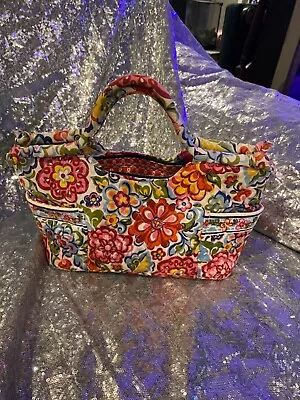 VERA BRADLEY Hope Garden Multi Floral Gabby Purse Handbag Tote RETIRED 2010 • $20