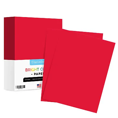 Mohawk BriteHue - 8.5 X 11  Red Color Paper - 24lb / 60lb Text Vellum - 500 Qty • $57.19