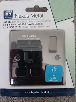 £8.99 • Buy BG Nexus Metal Black Nickel Switches & Sockets Full Range Free P&P