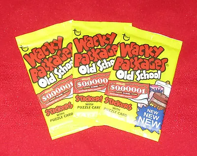 Wacky Packages Old School 3 Unopened 3 Packs In Excellent Condition • $11.95