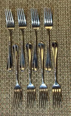 Mikasa French Countryside Stainless Salad Forks  7 1/4   Set Of 8 • $34.99