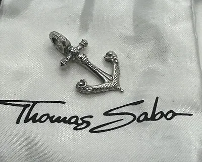 THOMAS SABO Large Heavy Solid Anchor Pendant Charm With Skull Unisex Genuine • $149