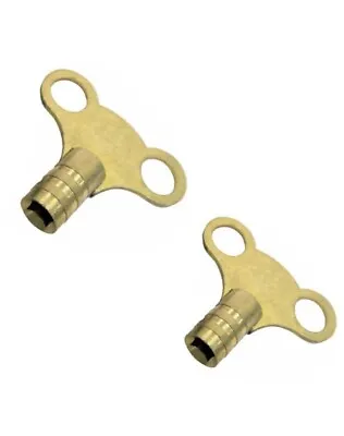 2 Pc Radiator Key Set Brass Core Plumbing Bleed Square Key Quality • £2.95