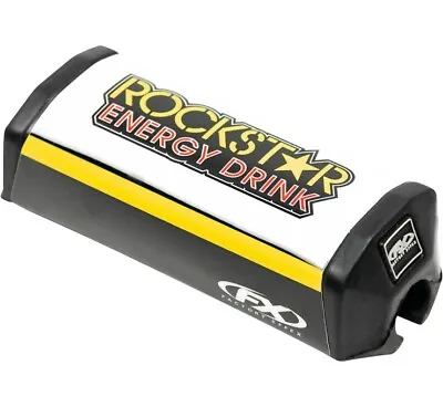 FX Rockstar Energy BULGE HANDLEBAR PAD 1-1/8   Fat Bar Yellow White Black MX ATV • $21.95