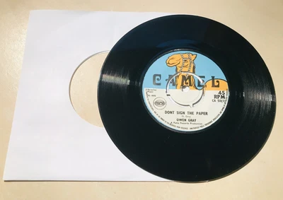 £30 • Buy Owen Gray   Don't Sign The Paper   UK 7  Reggae Single Camel Label Ex