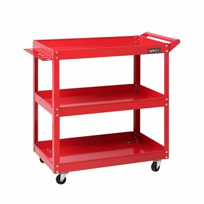 Giantz 3-Tier Tool Cart Trolley Toolbox Workshop Garage Storage Organizer Red • $59