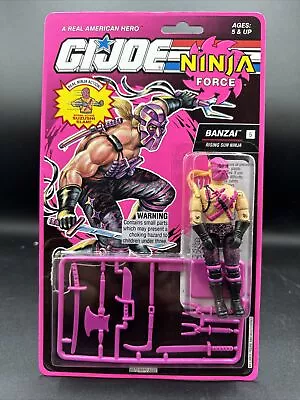 1992 Vintage Gi Joe #5 BANZAI Rising Sun NINJA FORCE Hasbro FREE SHIPP • $49.99