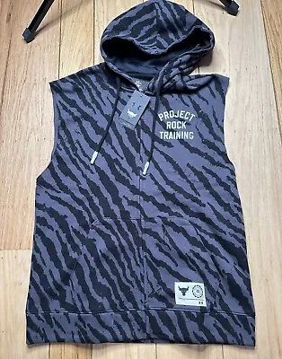 Under Armour Men's Project Rock Rival Fleece Printed Full-Zip Vest # Large • $38.25