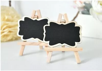 4 MINI CHALK BOARD EASELS Name Place Card CELEBRATION GUESTS Table Wedding Sign  • £3.99