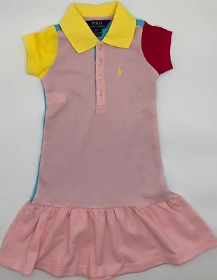 £14.99 • Buy New  Girls  Ralph Lauren Cotton Cotton Polo Dress 2T / 2 Years