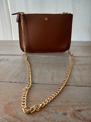£65 • Buy Ralph Lauren Clutch Bag With Added Crossbody Chain, Tan