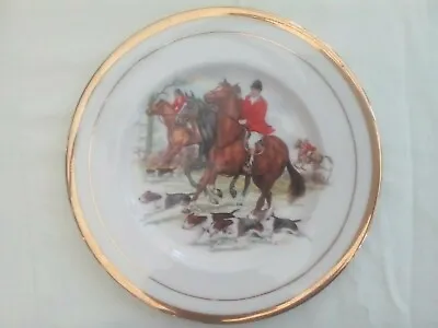 Hunting Scene Decorative/ornamental Plate Vintage Pall Mall Ware F.W.R England • £6