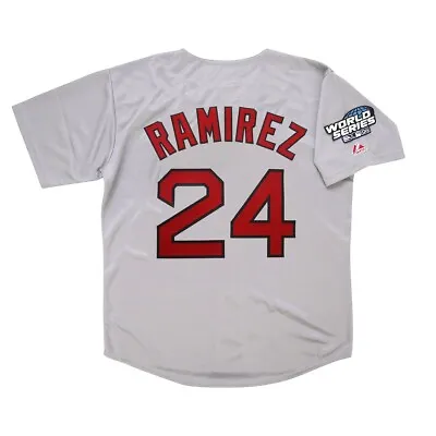 Manny Ramirez 2004 Boston Red Sox Grey Road World Series Jersey Men's (S-3XL) • $129.99