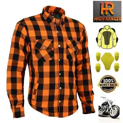 Men Motorbike Flannel Lumberjack Shirts Reinforced With DuPont™ Kevlar® Fiber • $139.99