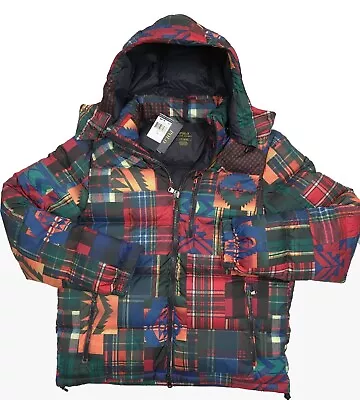 NEW $498 Polo Ralph Lauren Southwestern Patchwork Puffer Jacket!  LT  2XLT  2XB • $399.99