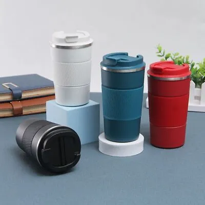 Insulated Coffee Mug Cup Thermal Stainless Steel Flask Vacuum Thermos 380/510ml • $20.53