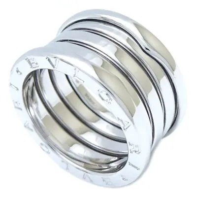 BVLGARI B.zero1 18K White Gold Ring 4 Bands M Size 52 /291381 • $1683