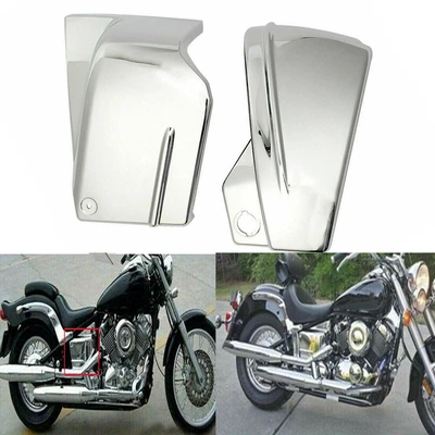 $50.29 • Buy Chrome Battery Side Covers For Yamaha V-Star DragStar 650 XVS650A Custom Classic