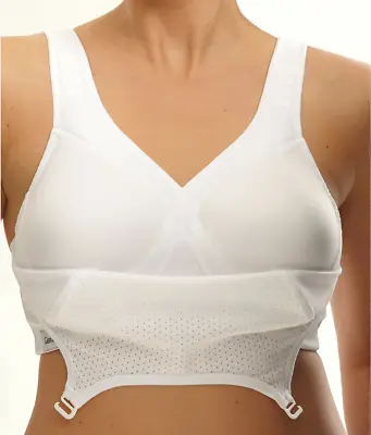 GLAMORISE White Custom Control Wire-Free Sports Bra US 36I UK 36G NWOT • $28.50