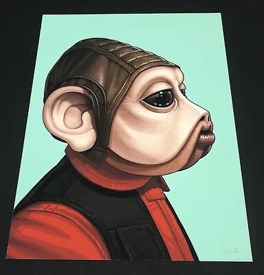 Mike Mitchell Star Wars Portrait - Nien Nunb - Mondo Print Poster Signed #'d • $98.99