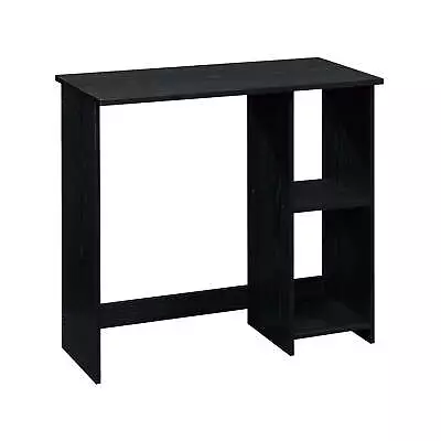 Small Space Writing Desk With 2 Shelves True Black Oak Finish • $29.78