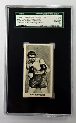 1938 Cartledge Famous Prize Fighters #29 MAX SCHMELING SGC 8 NM-MT (D) • $85