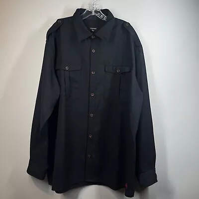 J. Peterman Field Shirt Men's Sz 2XL Wool Blend Black Safari Military New • $49.99