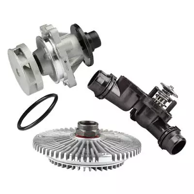  Water Pump + Fan Clutch + Thermostat Assembly For BMW E46 E39 E38 • $210