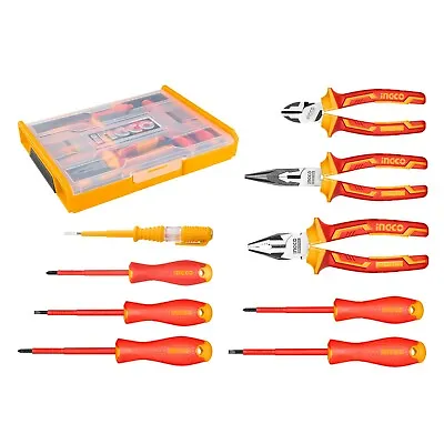 INGCO 1000V VDE Insulated Hand Tools Set Screwdrivers And Insulated Plier Set  • £33.99