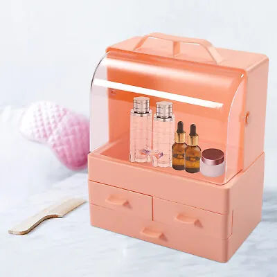 Cosmetics Storage Box Makeup Organizer 4 Compartments Large Capacity Rectangular • $13.30