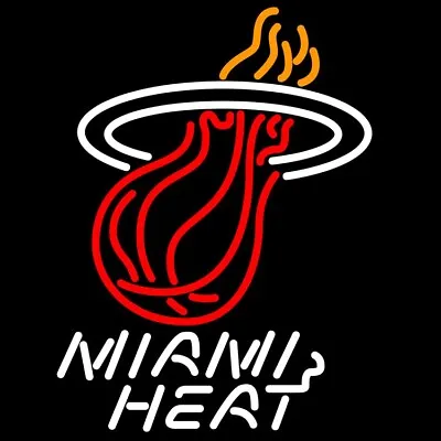 10  Vivid Miami Heat Neon Sign Light Lamp Beer Bar Wall Decor Room Cute Bright • $84.99