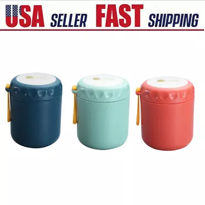 $11.10 • Buy Food Flask Stainless Steel Lunch Box Thermos Vacuum Insulated Soup Jar Container