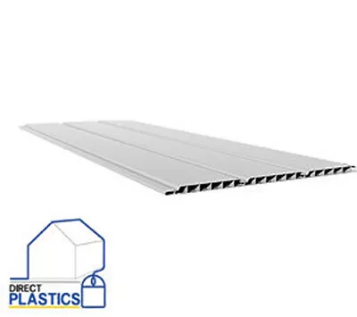 UPVC Hollow Soffit Board | Tongue And Groove | 5 X 5m Lengths | 9mm • £95.99